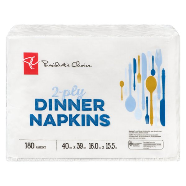 President's Choice Dinner Napkins Club Pack