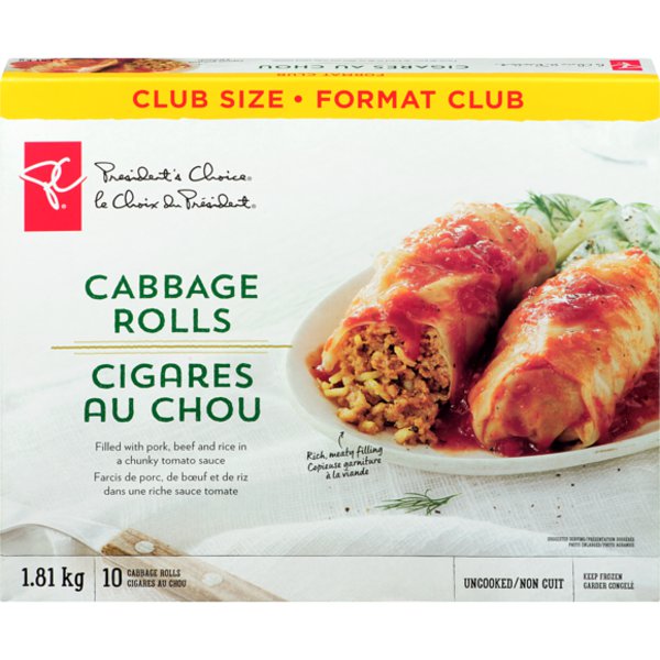 President's Choice Frozen Cp Cabbage Rolls