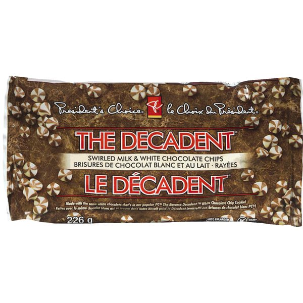 Presidents Choice Decadent Swirl Chocolate Chips