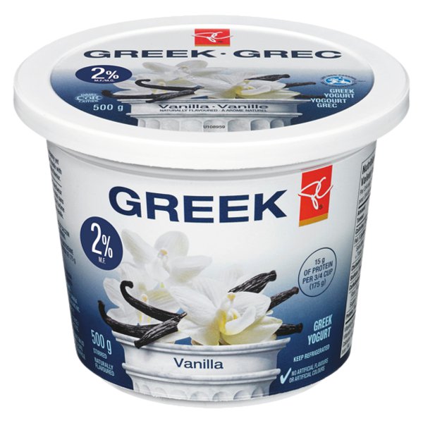 President's Choice Vanilla 2% Greek Yogurt