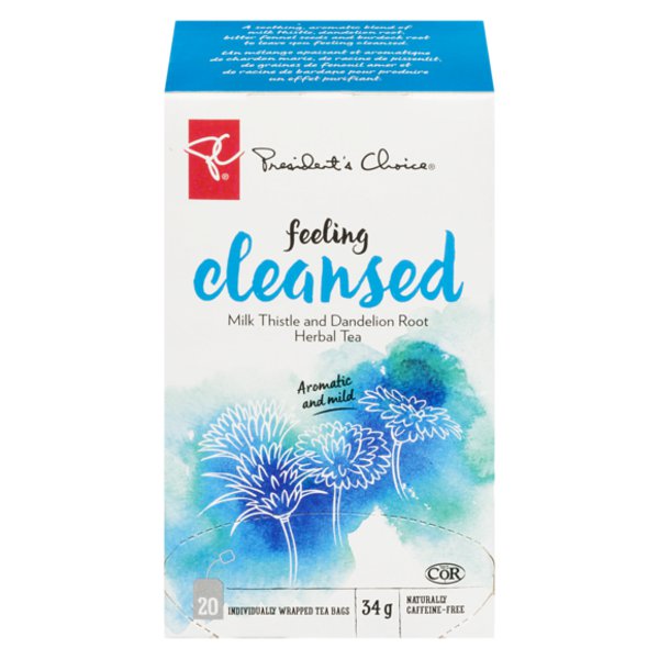 President's Choice Feeling Cleansed Milk Thistle and Dandelion Root Herbal Tea