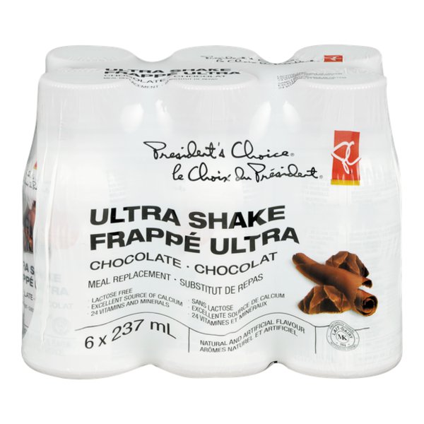 Presidents Choice Chocolate Meal Replacement Ultra Shake