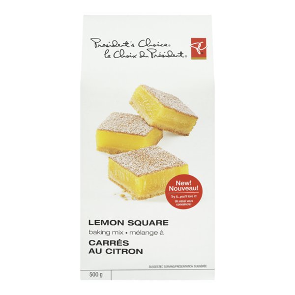 Presidents Choice Lemon Square Baking Mix