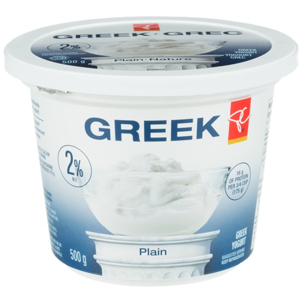 President's Choice 2% Plain Greek Yogurt