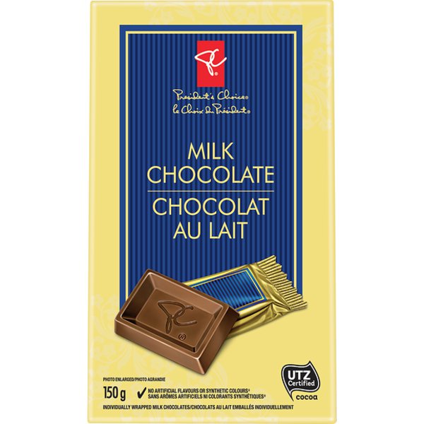Presidents Choice Milk Chocolate Fine Gold Mini Bars