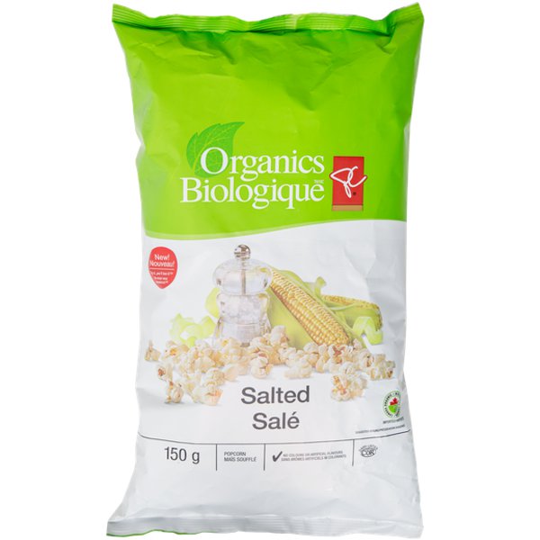 Presidents Choice Organics Lightly Salted Popcorn