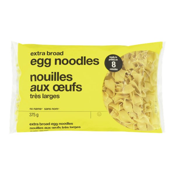 No Name Extra Broad Noodles Egg