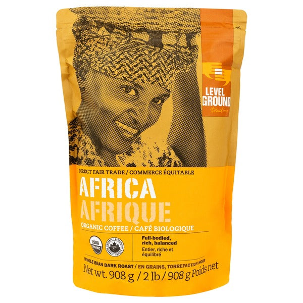 Level Ground Trading Organic Africa Whole Bean Coffee