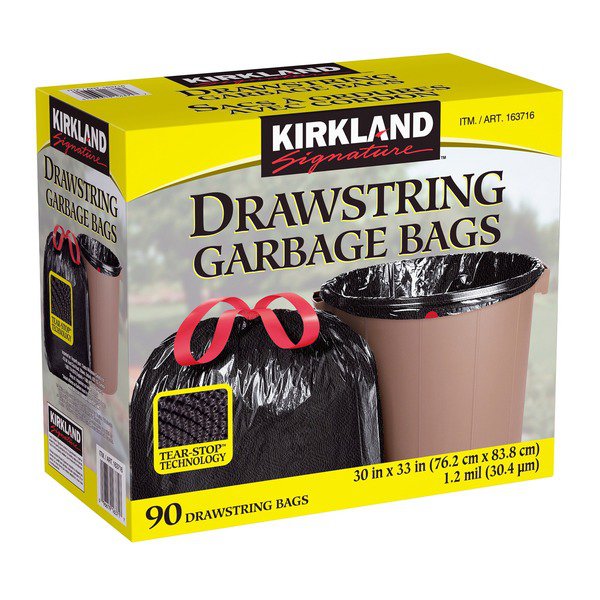 Kirkland Signature Drawstring Garbage Bags – Coastal Connection