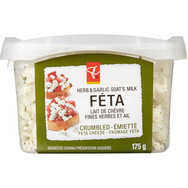 President's Choice Regular Herb & Garlic Goat Cheese Feta