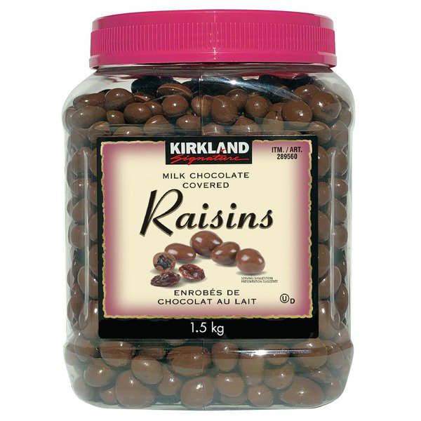 Kirkland Signature Milk Chocolate Covered Raisins