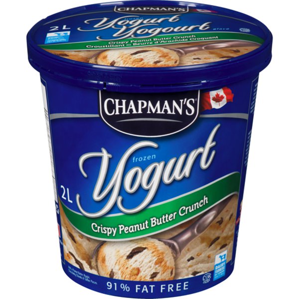 Chapmans Frozen Yogurt Crispy Peanut Butter Crunch