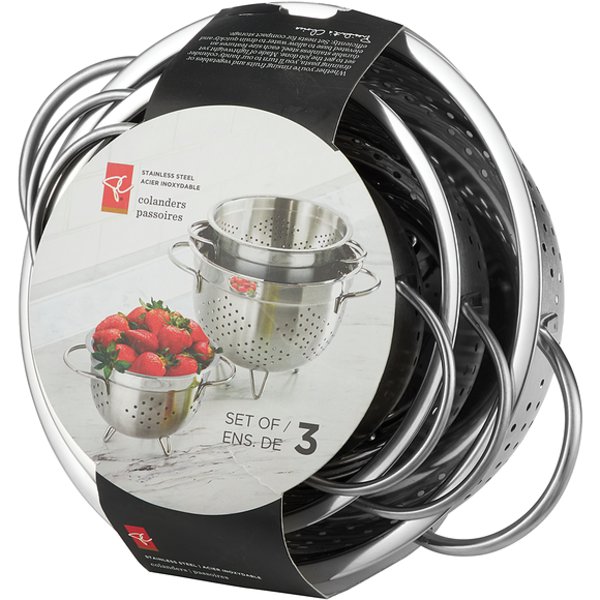 Presidents Choice Stainless Steel Colander Set