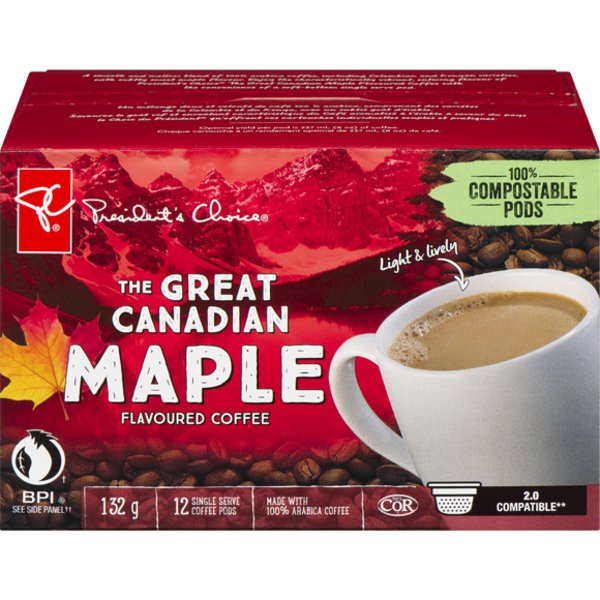 Presidents Choice Great Canadian Maple Pods