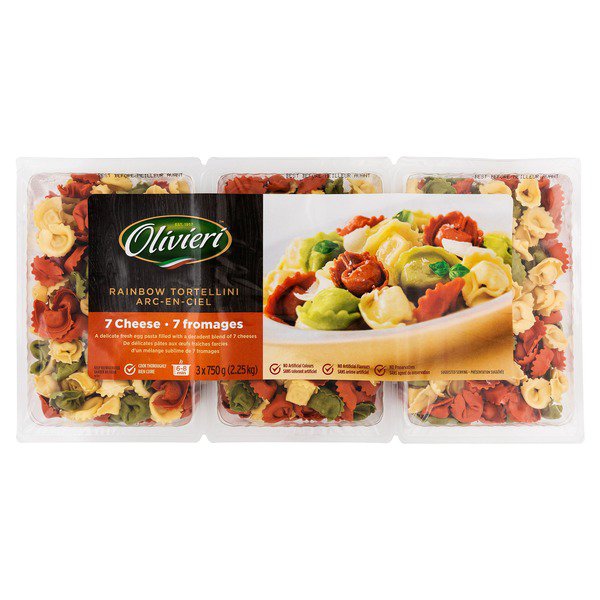 Olivieri 7 Cheese Rainbow Tortellini Pasta