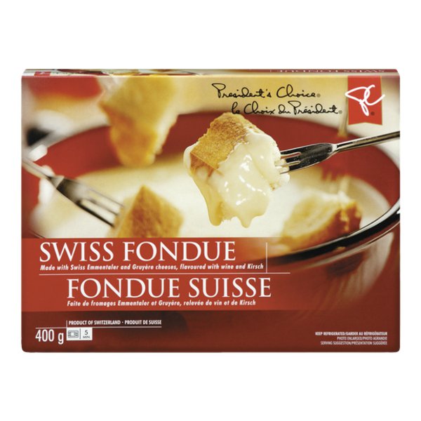 Presidents Choice Fondue Swiss Cheese