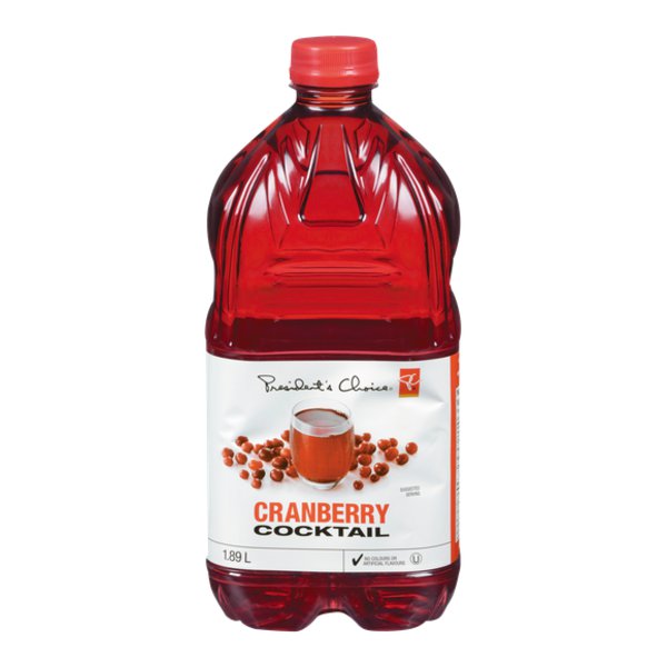 Presidents Choice Cranberry Cocktail