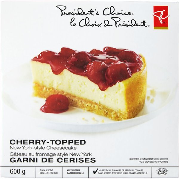 President's Choice Cherry Topped New York Style Cheesecake
