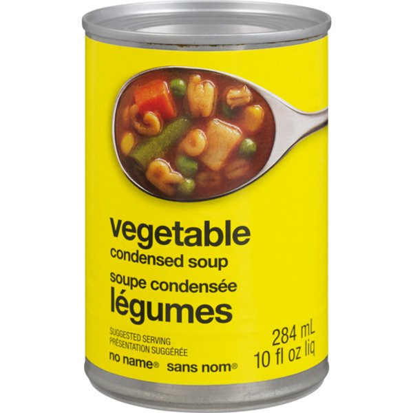 No Name Vegetable Condensed Soup