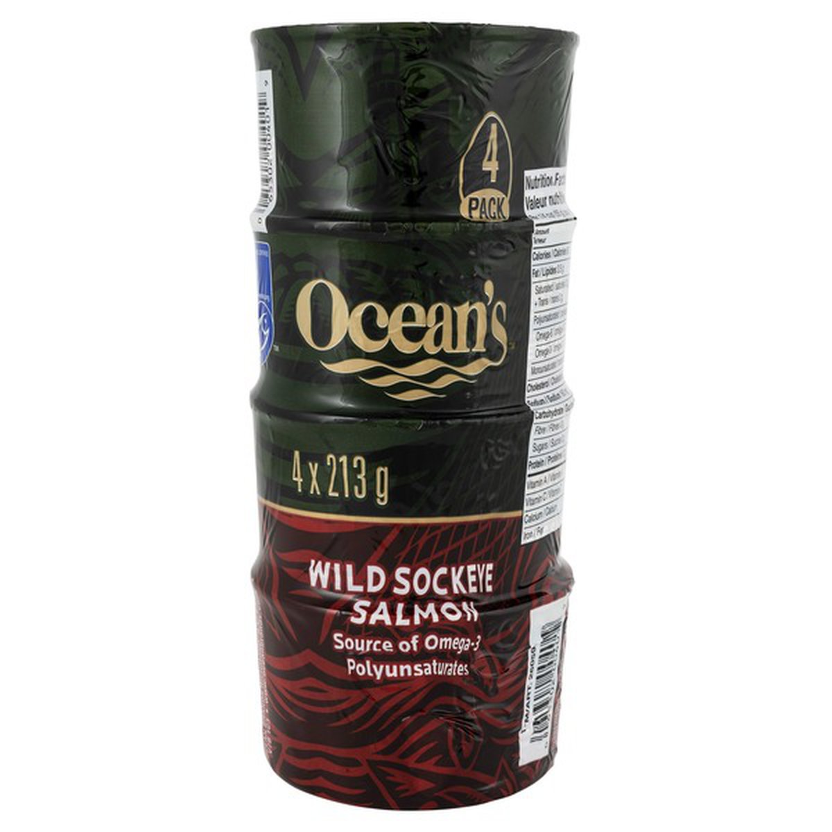 Ocean's Wild Sockeye Salmon 4 x 213 g