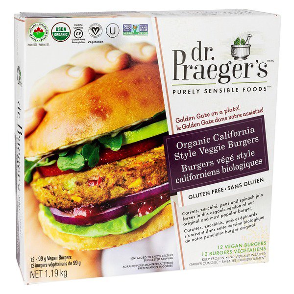 Dr. Praegers Frozen Organic California Veggie Burgers