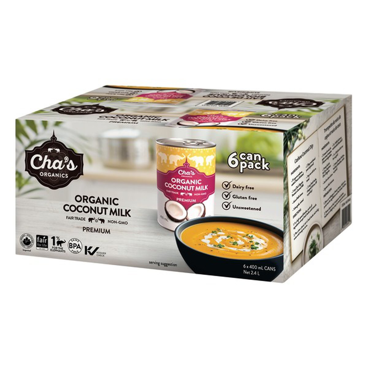 Cha’s Premium Organic Coconut Milk