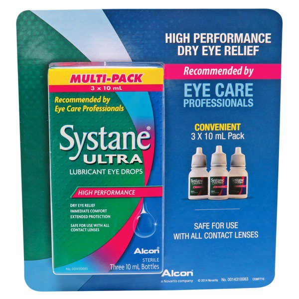 Systane Ultra Lubricant High Performance Eye Drops Bottles