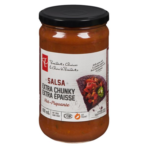 President's Choice Regular Extra Chunky Hot Salsa