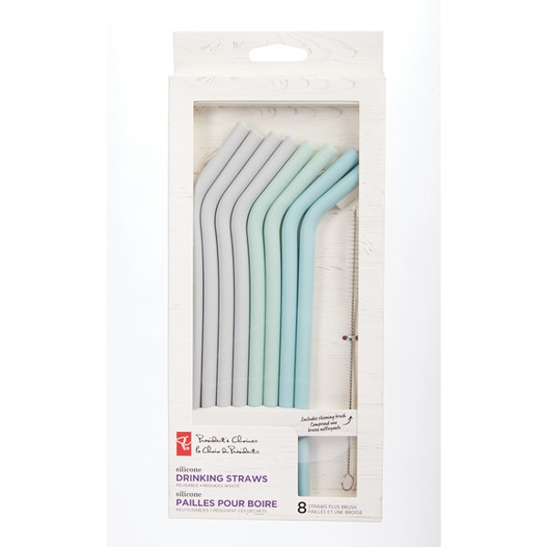 Presidents Choice Silicone Straws With Brush