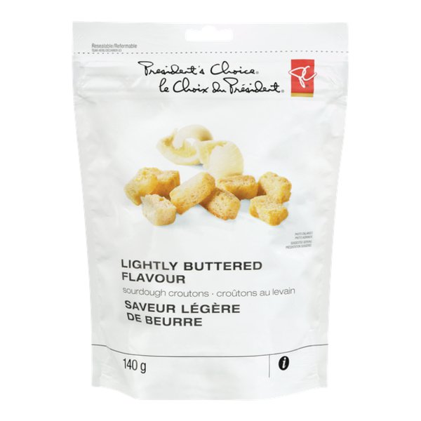 Presidents Choice Lightly Buttered Flavour Sourdough Croutons
