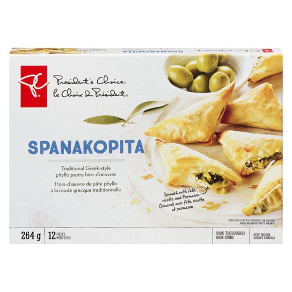 President's Choice Spanakopita