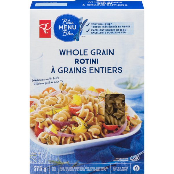 Presidents Choice Whole Grain Whole Wheat Rotini Pasta