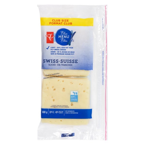 President's Choice Blue Menu Swiss Cheese Slices