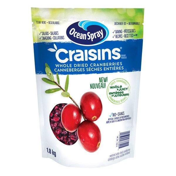 Ocean Spray Craisins Whole & Juicy Dried Cranberries