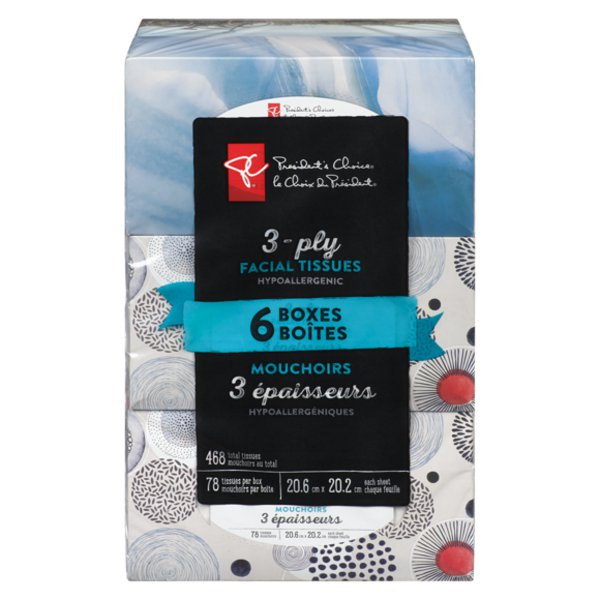 Presidents Choice 78X6 Ft 3 Ply Tissue Pack