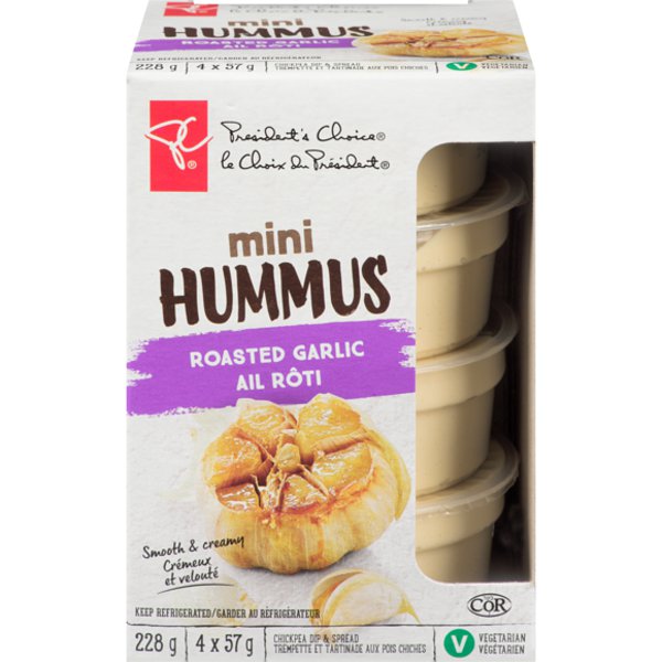 Presidents Choice Mini Roasted Garlic Hummus