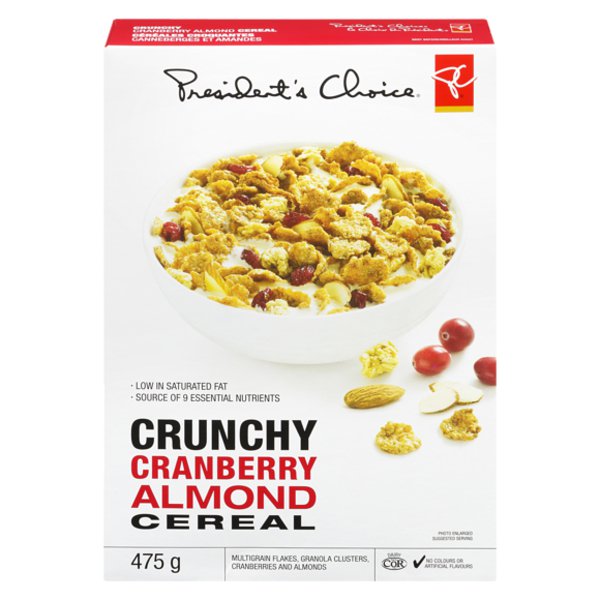 President's Choice Crunchy Cranberry Almond Cereal