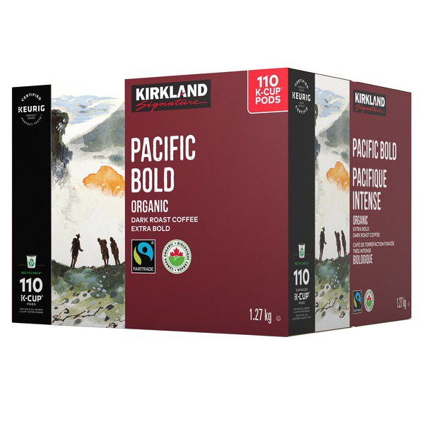 Kirkland Signature Organic Pacific Bold Fair Trade K-Cup Pods