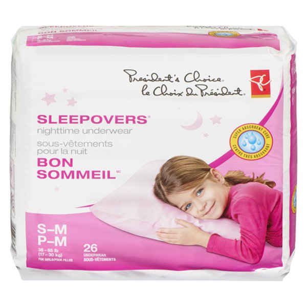 Presidents Choice Mega Pack Small Nighttime Girl Pants
