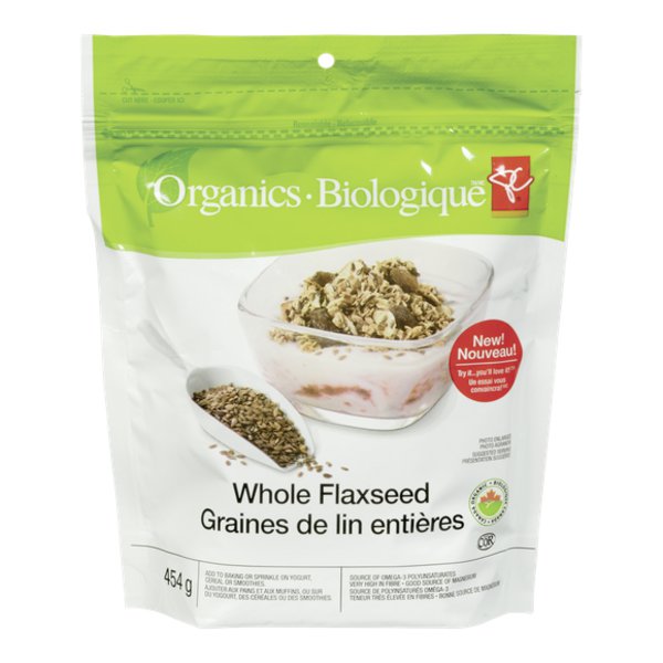 Presidents Choice Organics Organic Whole Flaxseed
