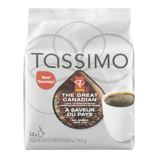 President's Choice Tassimo The Great Canadian Light to Medium Roast Coffee