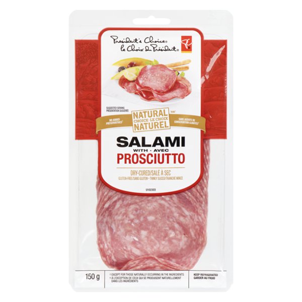 President's Choice Thinly Sliced Salami with Prosciutto