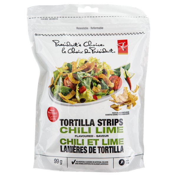 Presidents Choice Regular Tortilla Lime Tortilla Strips