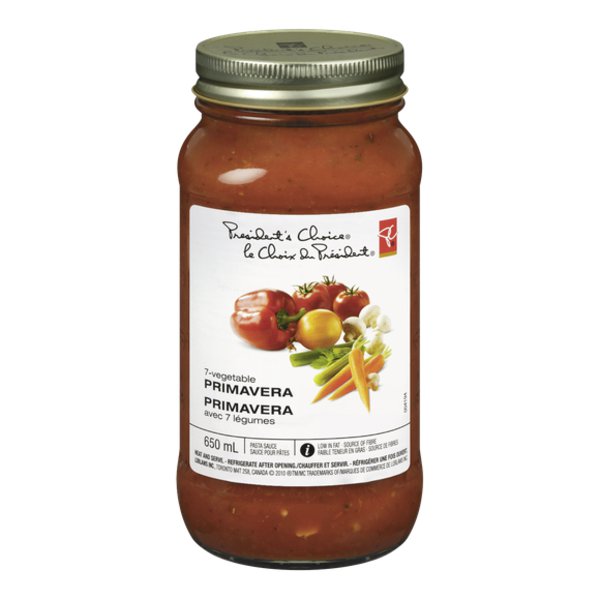 Presidents Choice Primavera Pasta Sauce