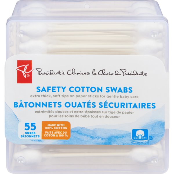 Presidents Choice Baby Safe Cotton Swabs
