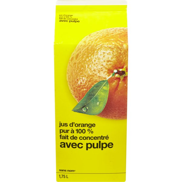 No Name Orange Juice With Pulp