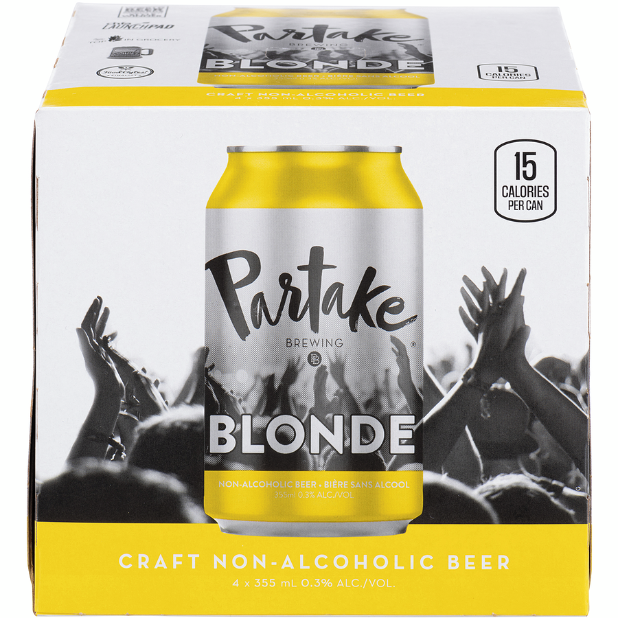 Partake Craft Non-Alcoholic Beer, Blonde