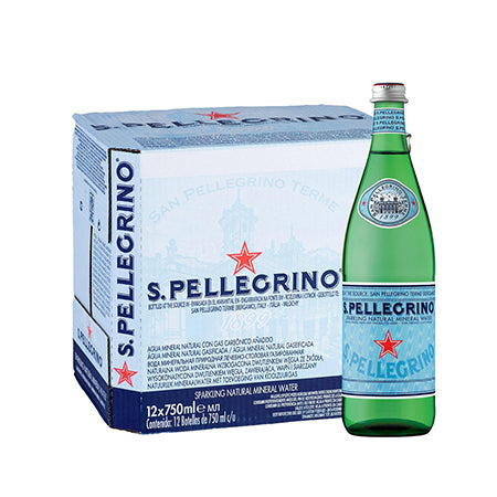 San Pellegrino Carbonated Mineral Water 15 x 750 mL