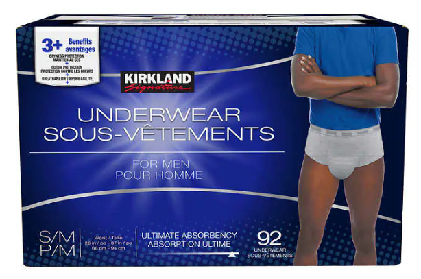 Kirkland Signature Disposable Underwear for Men