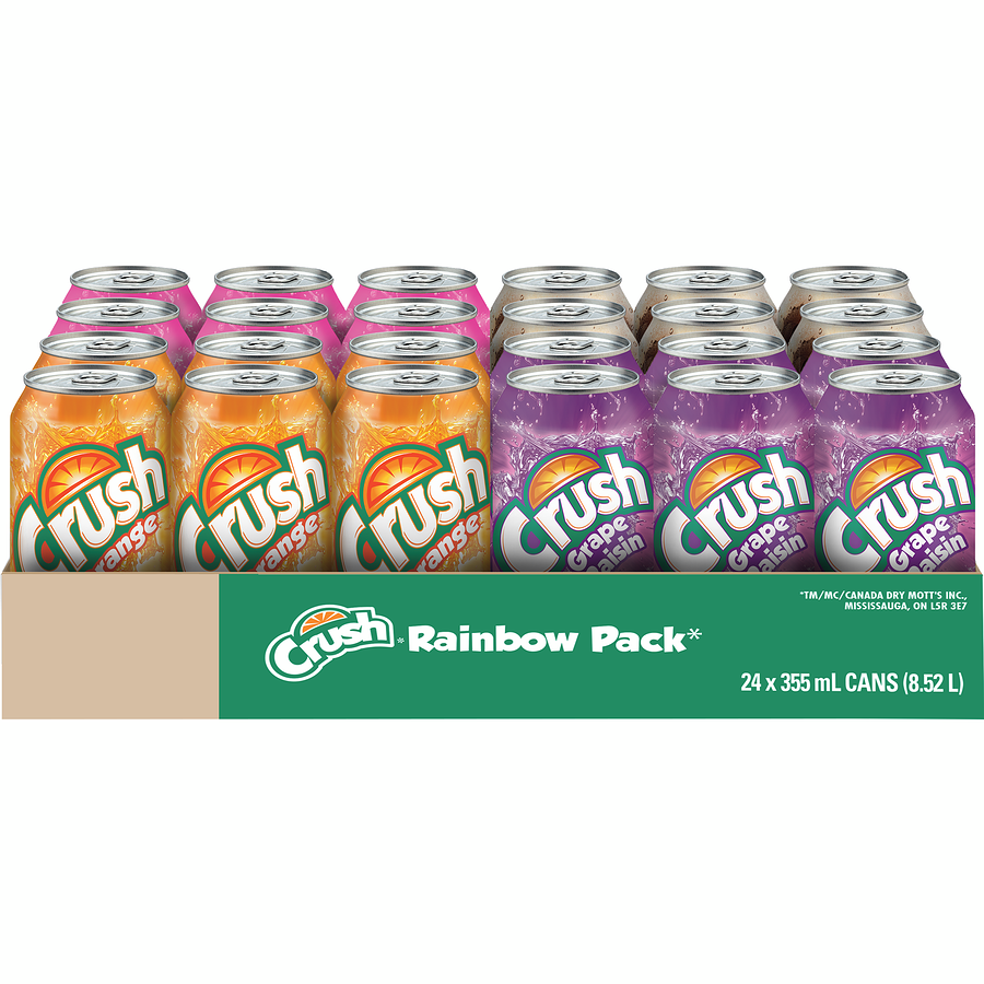Crush Tray Variety Pack Soda 24x355.0 ml